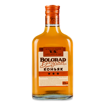 Коньяк 3*** Bolgrad 40% 0,25л Болград 4/14072 фото