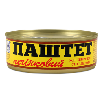 Паштет Печінковий з/б з/кл 100г ОНИСС 9/00467 фото