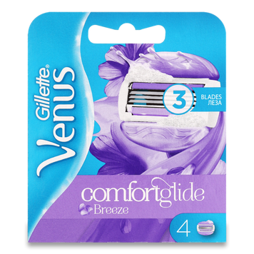 Картридж VENUS ComfortGlide Breeze 4шт GILLETTE 08/37462 фото