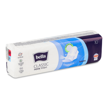 Прокладки гігієничні Classic Nova Maxi drainette 10шт BELLA 06/0004 фото