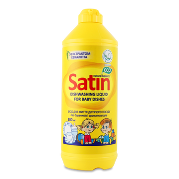 Засіб для миття дитячого посуду 500мл Satin Natural Balance 07/26464 фото