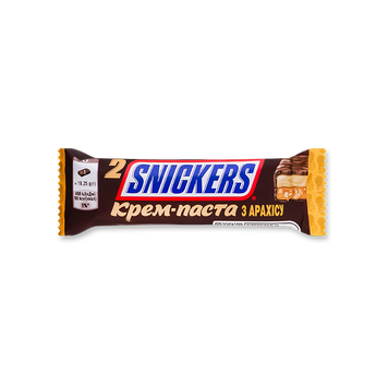 Шоколадний батончик Snickers Creamy арах масло 36,5г Mars 1/17846 фото
