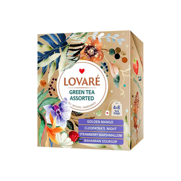 Чай зелений асорті к/у ф/п в/к 32*1.5г Lovare 7/11572 фото