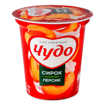 Сирок ЧУДО 5% збитий Персик 170г 2/7293 фото