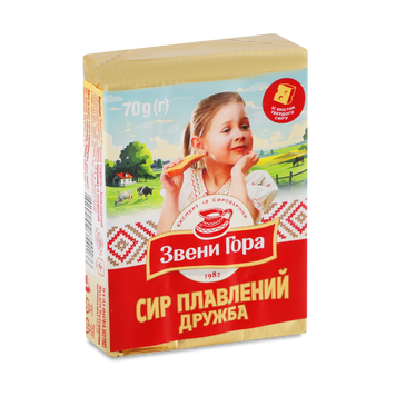 Сир плавленний Дружба 36%/45% 70г Звени гора Україна 2/9290 фото