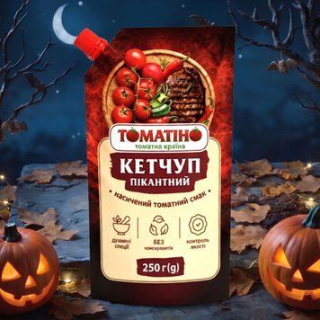 Кетчуп Гострий чілі д/п 250г Томатіно 9/39817 фото