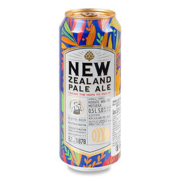Пиво Фінляндія New Zealand Pale Ale з/б 0,5л Olvi 4/24021 фото
