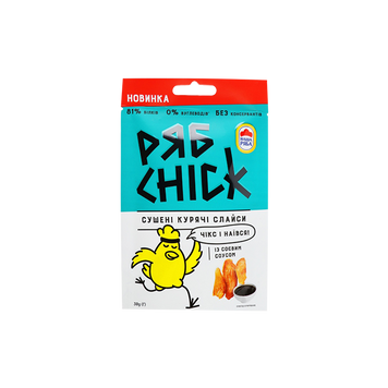 Слайси курячі сушені з соєвим соусом 30г РябChick Україна 8/8659 фото