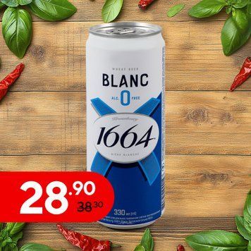 Пиво безалкогольне Kronenbourg 1664 Blanc біле 0,33 л 4/15863 фото