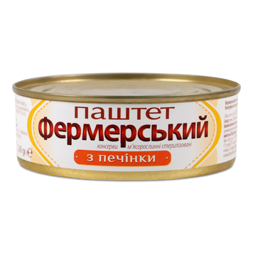 Паштет Печінковий з/б 240г Фермерський 9/24065 фото