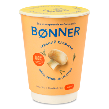 Крем-суп гороховий с грибами к/у 50г BONNER 9/31727 фото