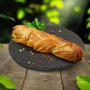 Сир &laquo;Сулугуні&raquo; 45% косичка копчена ТМ Козуб Продукт 8/5894 фото
