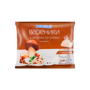 Вареники картоп/гриби 400г Геркулес 3/3680 фото