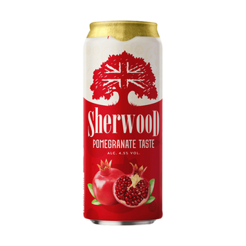 Пиво Литва Sherwood Pomegranate світле з/б 0,5л 4/24422 фото