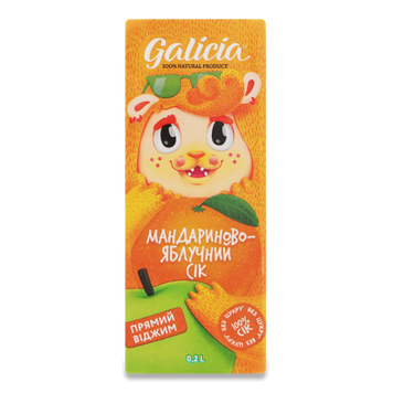 GALICIA Яблуко/Мандарин сік т/п 0,2л 9/35021 фото