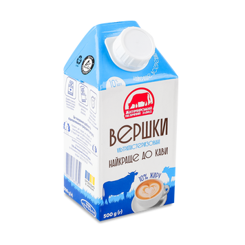 Вершки 10% 500 г ЖМЗ 2/7419 фото