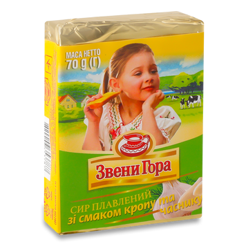 Сир пл Кріп і часник 36%/45% 70г Звени Гора Україна 2/430 фото