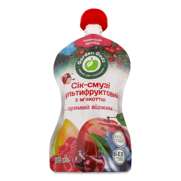 Сік-смузі Мультіфруктовий з м'якоттю д/п 0,185л Garden Gadz 9/28211 фото