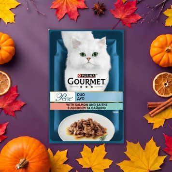 Корм для кот з лососем та сайдою 85г Gourmet Perle Duo 39/4195 фото