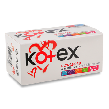 Тампони гігієничні super 32шт KOTEX 06/539 фото