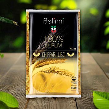 Макарони &laquo;Ріжки особливі&raquo; №183 Belinni, 500 г 9/27581 фото