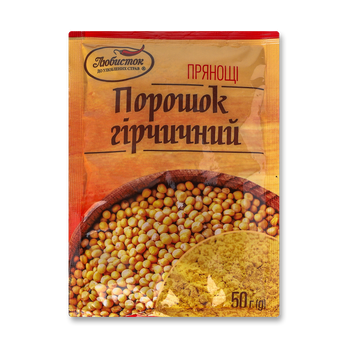 Порошок гірчичний м/у 50г Любисток 9/27869 фото