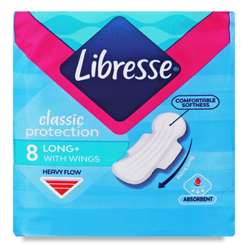 Прокладки гігієничні Classic Protection Long 8 шт Libresse 06/005 фото