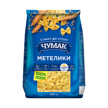 Макаронні Метелики м/у 400г Чумак 9/16711 фото
