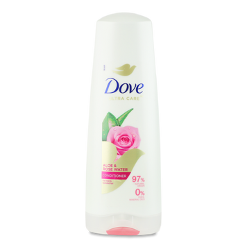 Бальзам-ополіскувач ультрадогляд з алое та трояндовою водою 350мл Dove 07/27827 фото