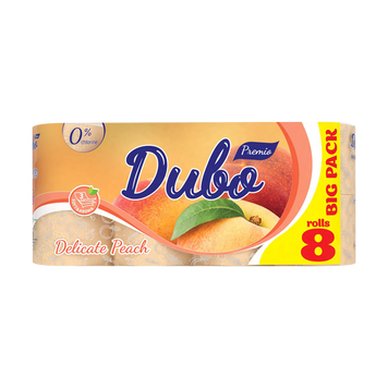 Туалетний папір 3-шаровий Premio Delicate Peach 8шт Диво 05/31432 фото