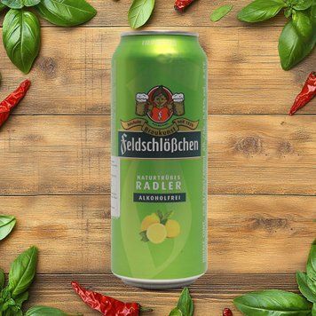 Пиво безалкогольне Feldschl&ouml;&szlig;chen Radler зі смаком лимона 0,5 л 4/18733 фото