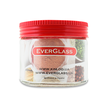 Банка 330мл з пласт. кришкою 82мм Італія EverGlass 69/4360 фото
