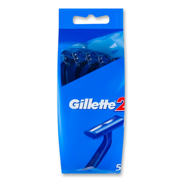 Станок однораз чол GILLETTE 2 5шт GILLETTE 05/0246 фото