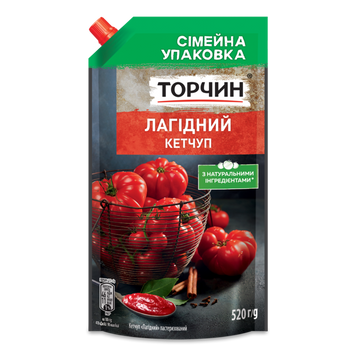 Кетчуп Лагідний д/п 520г Торчин 9/27361 фото