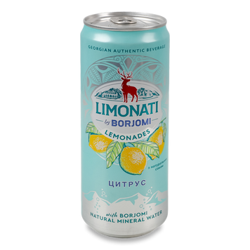 Напій Limonati Citrus з/б 0,33л Боржомі 9/28197 фото