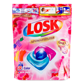 Капсули для прання Power Caps Малазійська квітка 22шт LOSK 07/21216 фото