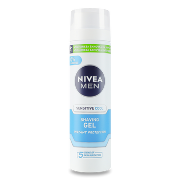 Гель для гоління для чутливої шкіри охолодж 200мл NIVEA 88542 08/30094 фото
