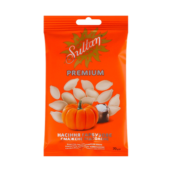 Насіння гарбузове смажене солоне 70 г Sultan 9/38292 фото
