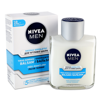 Бальзам після гоління для чутливої шкіри охолодж 100мл NIVEA 88544 08/30095 фото