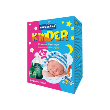 Прилад з індикатором+рідина від комарів 45ночей KINDER Некусайка 07/21780 фото