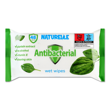 Серветки вологі Antibacterial Подорожеве ник 48шт NATURELLE 05/30312 фото