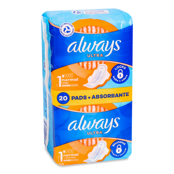 Прокладки гігієничні Ultra Normal DUO 20шт ALWAYS 06/0056 фото