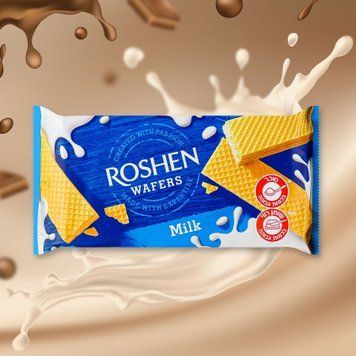 Вафлі Roshen Wafers молоко 216г РОШЕН 1/15212 фото