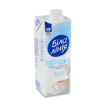 Вершки біле а Лінія 10% т/п з кр 485г БМК 2/8567 фото