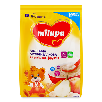 Д-Х Каша молочна мультизл/фрукти 7міс м/у 210г Milupa 6/1994 фото