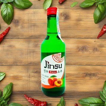 Соджу Jinsu зі смаком сливи ск 0,375л 13% 4/25200 фото