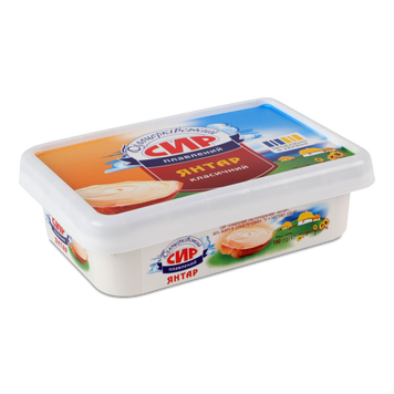 Сир пл Янтар 55% пл/у 180г біле оцерківка Україна 2/2155 фото