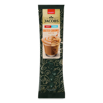 Кава розчинна 3в1 Айс Латте Солона карамель стік 21,3г Jacobs 7/10024 фото