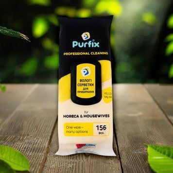 Серветки вологі універсальні Yellow 156 шт Purfix 05/31940 фото
