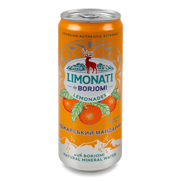 Напій Limonati Adjarian mandarin з/б 0,33л Боржомі 9/28195 фото